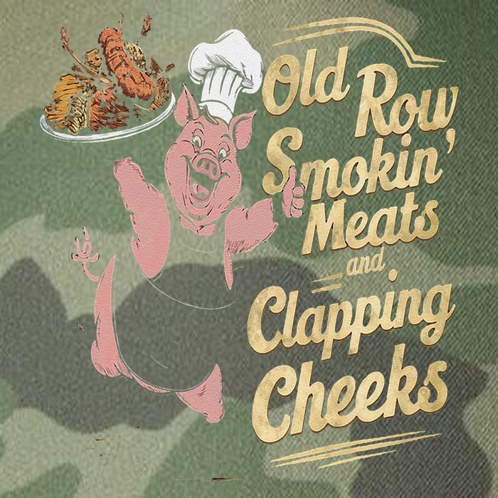 Old.Row Smokin Meats And Clapping Cheeks Funny Bbq Legacy Tie Dye Trucker Hat