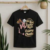 Old.Row Smokin Meats And Clapping Cheeks Funny Bbq T-Shirt