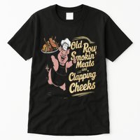 Old.Row Smokin Meats And Clapping Cheeks Funny Bbq Tall T-Shirt