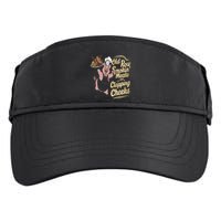 Old.Row Smokin Meats And Clapping Cheeks Funny Bbq Adult Drive Performance Visor