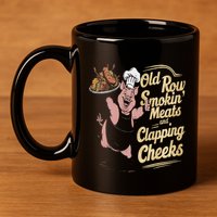 Old.Row Smokin Meats And Clapping Cheeks Funny Bbq 11oz C Handle Ceramic Mug