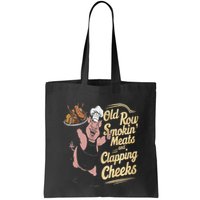 Old.Row Smokin Meats And Clapping Cheeks Funny Bbq Bag