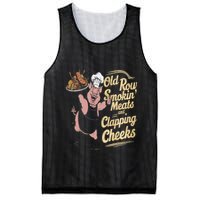 Old.Row Smokin Meats And Clapping Cheeks Funny Bbq Mesh Reversible Basketball Jersey Tank