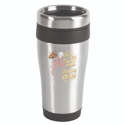 Old.Row Smokin Meats And Clapping Cheeks Funny Bbq 16oz Travel Tumbler