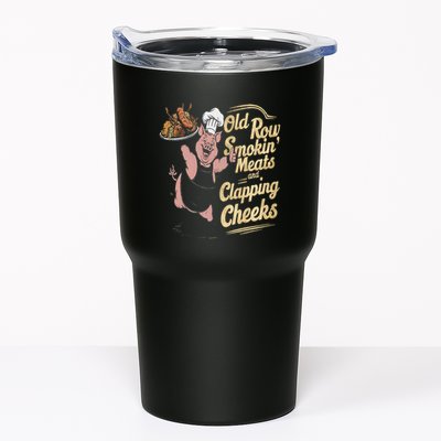 Old.Row Smokin Meats And Clapping Cheeks Funny Bbq Tumbler
