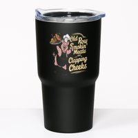 Old.Row Smokin Meats And Clapping Cheeks Funny Bbq Tumbler
