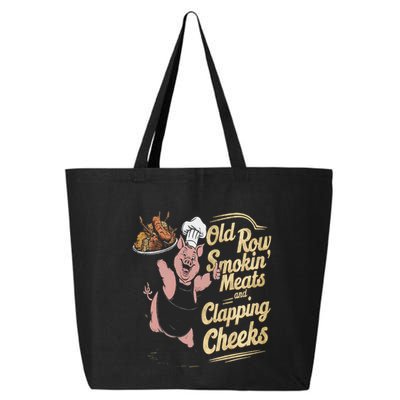 Old.Row Smokin Meats And Clapping Cheeks Funny Bbq 25L Jumbo Tote