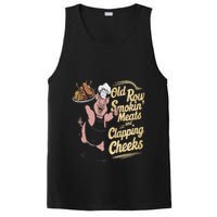 Old.Row Smokin Meats And Clapping Cheeks Funny Bbq PosiCharge Competitor Tank