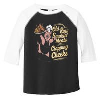 Old.Row Smokin Meats And Clapping Cheeks Funny Bbq Toddler Fine Jersey T-Shirt