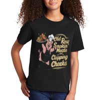 Old.Row Smokin Meats And Clapping Cheeks Funny Bbq Kids T-Shirt