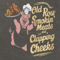 Old.Row Smokin Meats And Clapping Cheeks Funny Bbq Cotton Canvas Backpack