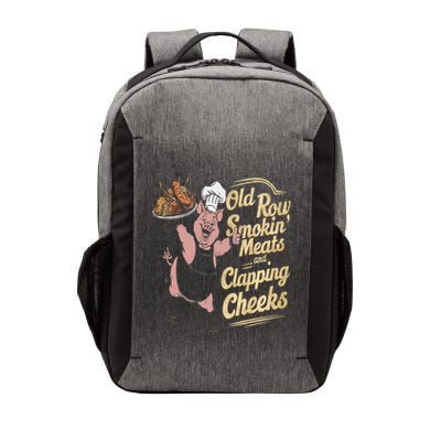 Old.Row Smokin Meats And Clapping Cheeks Funny Bbq Vector Backpack