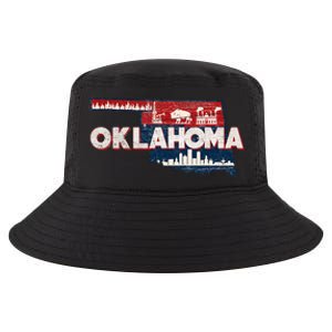 O.K.L.A.H.O.M.A State Map Road Trip Oklahoma City Tulsa Norman Cool Comfort Performance Bucket Hat