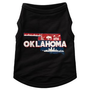 O.K.L.A.H.O.M.A State Map Road Trip Oklahoma City Tulsa Norman Doggie Tank