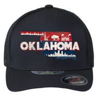 O.K.L.A.H.O.M.A State Map Road Trip Oklahoma City Tulsa Norman Flexfit Unipanel Trucker Cap