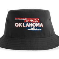 O.K.L.A.H.O.M.A State Map Road Trip Oklahoma City Tulsa Norman Sustainable Bucket Hat