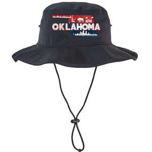 O.K.L.A.H.O.M.A State Map Road Trip Oklahoma City Tulsa Norman Legacy Cool Fit Booney Bucket Hat