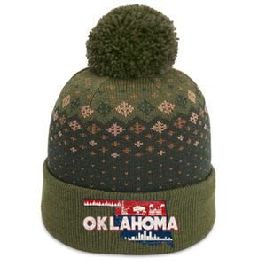 O.K.L.A.H.O.M.A State Map Road Trip Oklahoma City Tulsa Norman The Baniff Cuffed Pom Beanie