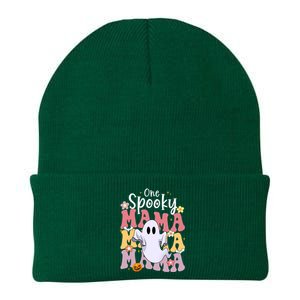 One Spooky Mama Halloween Cute Ghosts Grovvy Mommy Gift Knit Cap Winter Beanie