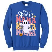 One Spooky Mama Halloween Cute Ghosts Grovvy Mommy Gift Sweatshirt