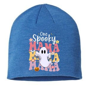 One Spooky Mama Halloween Cute Ghosts Grovvy Mommy Gift Sustainable Beanie