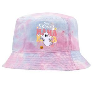 One Spooky Mama Halloween Cute Ghosts Grovvy Mommy Gift Tie-Dyed Bucket Hat