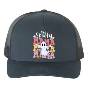 One Spooky Mama Halloween Cute Ghosts Grovvy Mommy Gift Yupoong Adult 5-Panel Trucker Hat