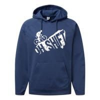 Oh Shift Mountain Biking Bicycle Bike Rider Cyclist Funny Performance Fleece Hoodie