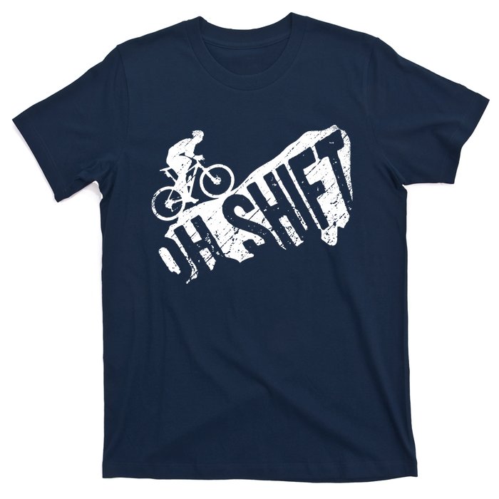 Oh Shift Mountain Biking Bicycle Bike Rider Cyclist Funny T-Shirt