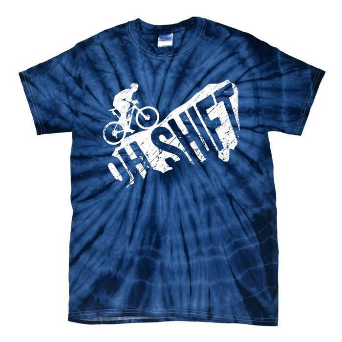 Oh Shift Mountain Biking Bicycle Bike Rider Cyclist Funny Tie-Dye T-Shirt