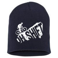 Oh Shift Mountain Biking Bicycle Bike Rider Cyclist Funny Short Acrylic Beanie