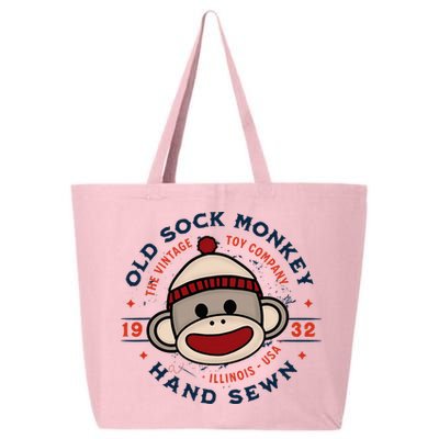 Old Sock Monkey Vintage Toy Company Logo Sock Monkey 25L Jumbo Tote