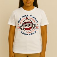 Old Sock Monkey Vintage Toy Company Logo Sock Monkey T-Shirt