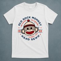 Old Sock Monkey Vintage Toy Company Logo Sock Monkey T-Shirt
