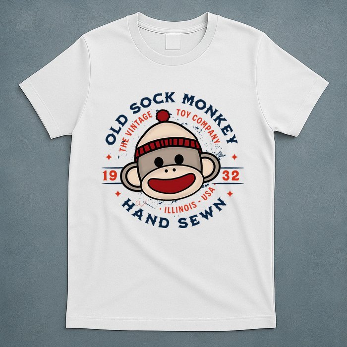 Old Sock Monkey Vintage Toy Company Logo Sock Monkey T-Shirt