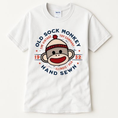 Old Sock Monkey Vintage Toy Company Logo Sock Monkey Tall T-Shirt