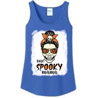 One Spooky Mama Gift Messy Bun Witch Mom Halloween Funny Gift Ladies Essential Tank