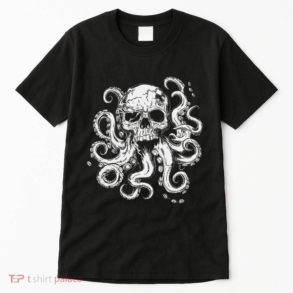 Octopus Skull Monster Cthulhu Skull Gifts Tall T-Shirt