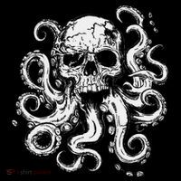 Octopus Skull Monster Cthulhu Skull Gifts Drawstring Bag