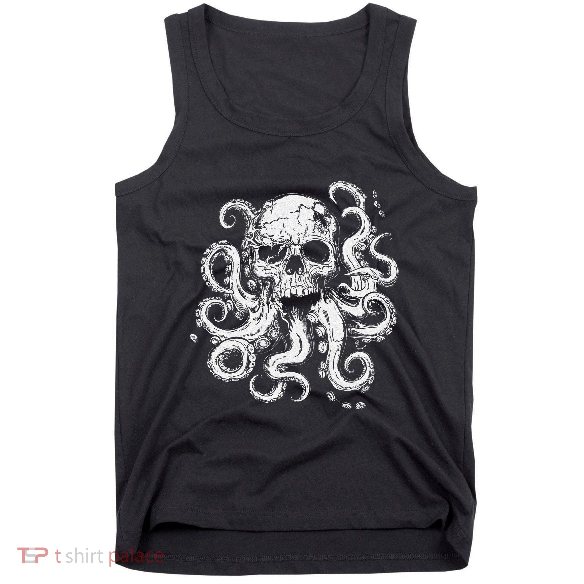 Octopus Skull Monster Cthulhu Skull Gifts Tank Top