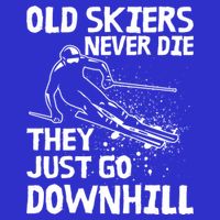Old Skiers Never Die They Go Downhill Ski Retirement Skiing 16 in Basic Backpack