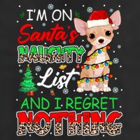 On SantaS Naughty List And Regret Nothing Santa Chihuahua Gift 15oz Campfire Ceramic Mug