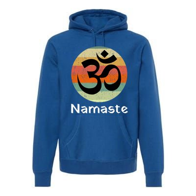 Om Symbol Namaste Ohm Hindu Zen Yoga Day Cool Gift Premium Hoodie