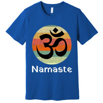 Om Symbol Namaste Ohm Hindu Zen Yoga Day Cool Gift Premium T-Shirt