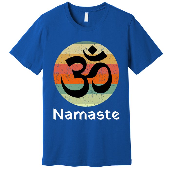 Om Symbol Namaste Ohm Hindu Zen Yoga Day Cool Gift Premium T-Shirt