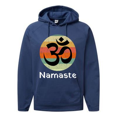 Om Symbol Namaste Ohm Hindu Zen Yoga Day Cool Gift Performance Fleece Hoodie