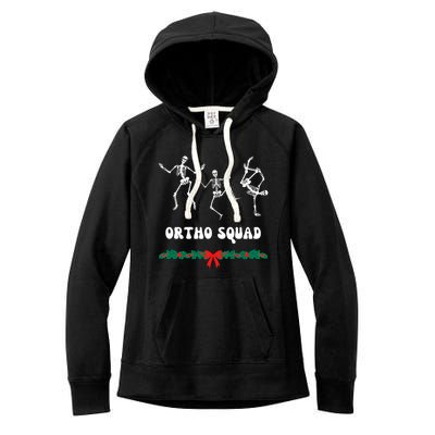 Ortho Squad Nursing Orthopedic Doctor Skeletons Funny Gift Women's Fleece Hoodie