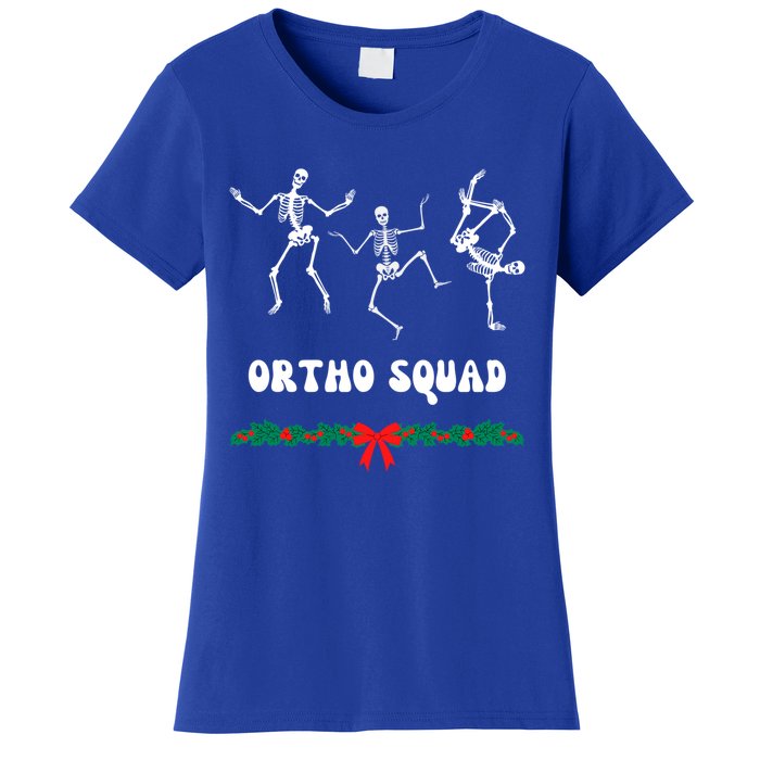 Ortho Squad Nursing Orthopedic Doctor Skeletons Funny Gift Women's T-Shirt