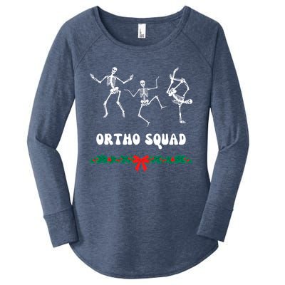 Ortho Squad Nursing Orthopedic Doctor Skeletons Funny Gift Women's Perfect Tri Tunic Long Sleeve Shirt