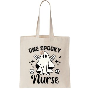 One Spooky Nurse One Spooky Mama One Thankful Nurse Funny Gift Tote Bag